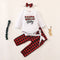 Conjunto Formal de 3 Piezas: Pantalón Cuadros con Corbatín