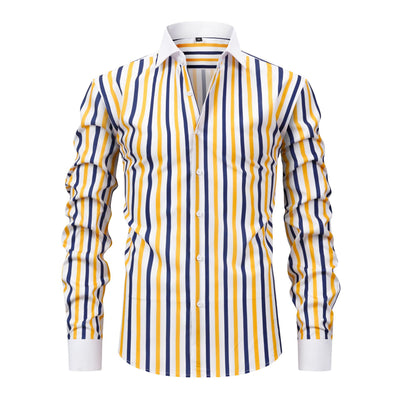Camisa Ejecutiva de Manga Larga con Cuello Windsor, Stretch y Resistente a Arrugas - Image 3