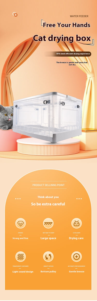 Secadora Transparente para Mascotas con Horno de Baño Portátil - Image 8