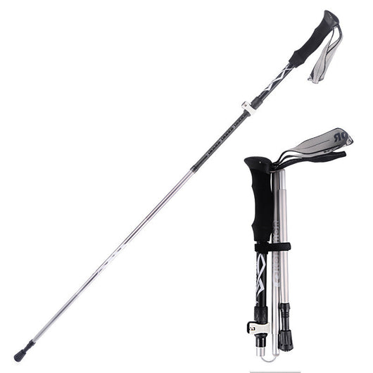 Bastones de Trekking Plegables de Aluminio con Cierre Externo - 5 Secciones Portátiles - Image 9