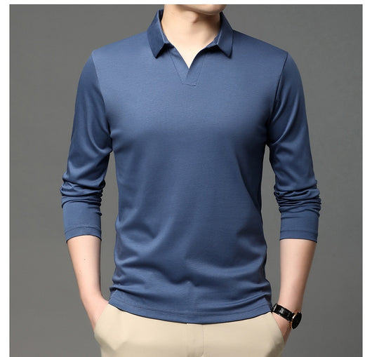 Camisa Casual de Algodón Puro para Hombre - Manga Larga Clásica - Image 9