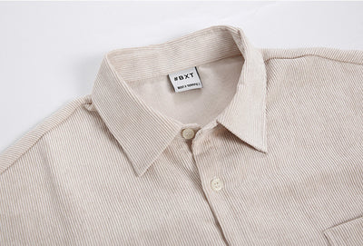 Camisa de Pana Manga Larga para Hombre - Abrigo Casual - Image 20