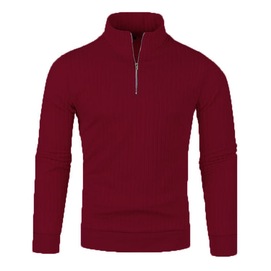 Suéter de Cuello Alto con Cierre para Hombre - Comodidad Casual - Image 43