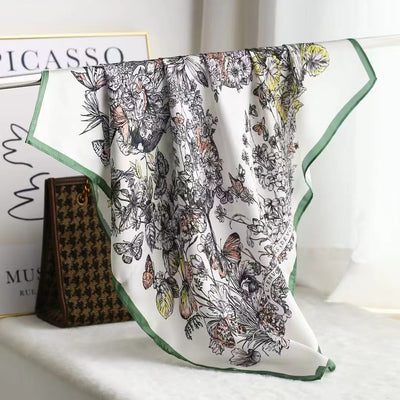 Pañuelo de Seda Cuadrado Lujo Elegante - Accesorio Premium para Regalo - Image 4