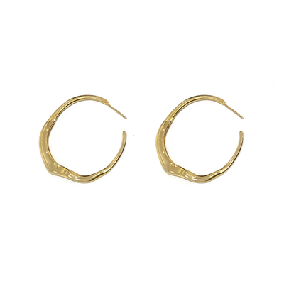 Aretes Circulares Dorados de Lujo para Mujer - Diseño Europeo - Image 5