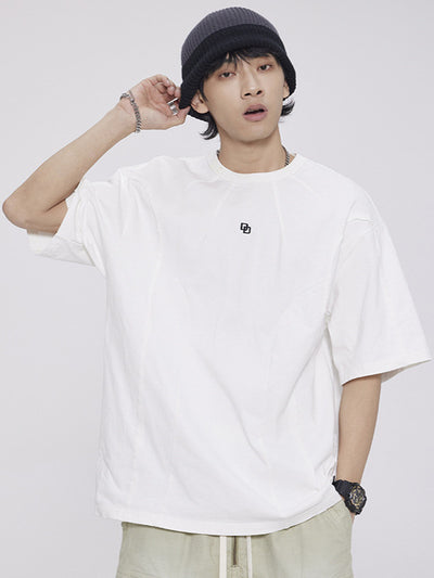 Playera Patchwork Lavado Americano de Manga Corta para Hombre - Image 11
