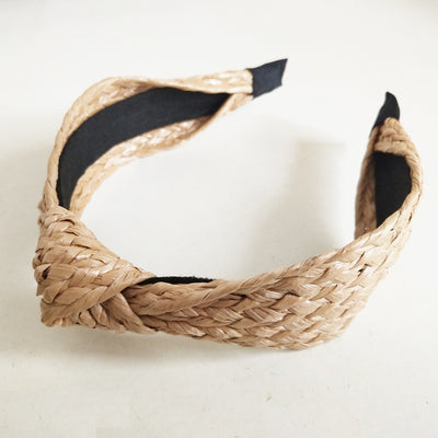 Diadema Trenzada de Paja de Estilo Coreano - Image 13
