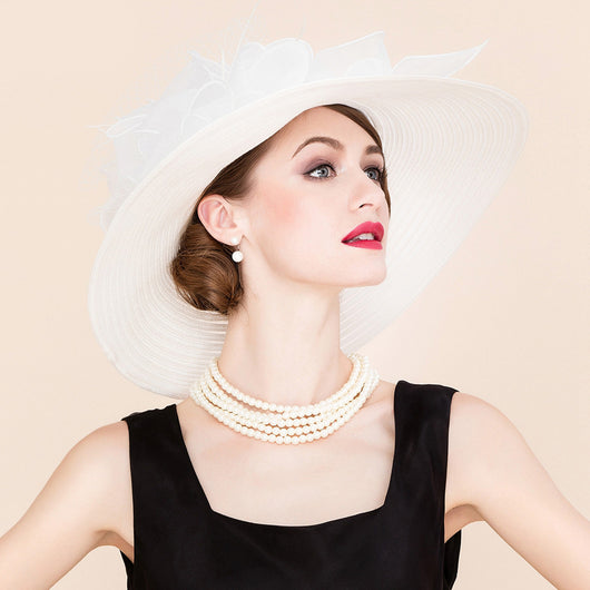 Sombrero de Organza Elegante para Dama