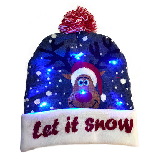Gorro Navideño Luminoso de Punto con Luces LED - Ideal para Niños y Decoración - Image 7