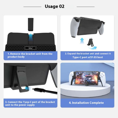 Base de Carga con Soporte Fijo y Lámpara RGB para Consolas de Juego - Image 35