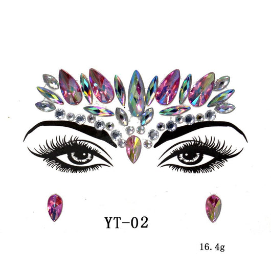 Cristales Adhesivos para Cara - Kit DIY de Diamantes y Brillos Acrílicos - Image 12