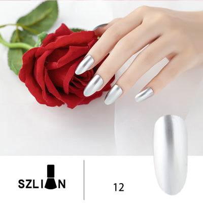 Esmalte de Uñas Espejo Plateado Metalizado de Larga Duración - Image 28