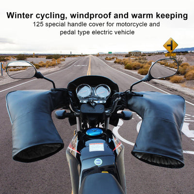 Guantes de Motocicleta Impermeables Térmicos con Aislamiento Reforzado - Image 4