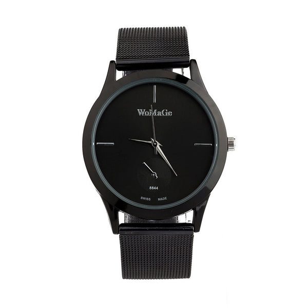 Reloj de Hombre Elegante Minimalista con Malla Metálica Ultra Delgado