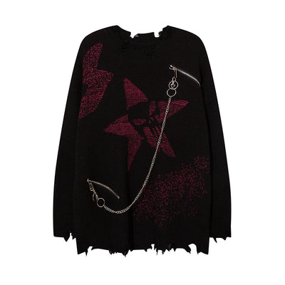 Suéter Desgarrado con Cierre para Mujer - Estilo Urbano - Image 11