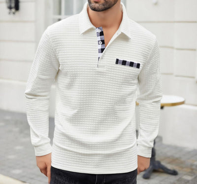 Polo Manga Larga Clásico para Hombre - Image 3