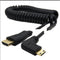 Cable HDMI Mini Acodado con Resorte - Versión 1.4 Full HD 4K