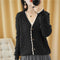 Cardigan Calado Tejido para Mujer Manga Larga