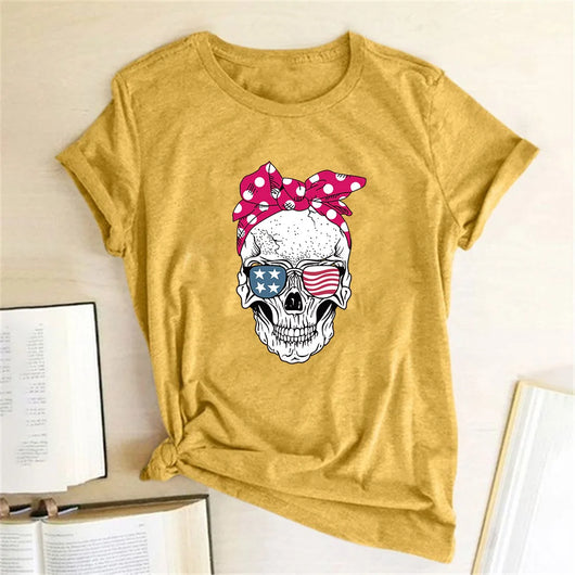 Playera Estampada Casual de Cuello Redondo - Image 40