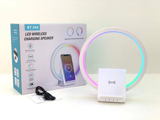 Parlante Inteligente Bluetooth con Luz Ambiental y Cargador Inalámbrico 15W - Image 3