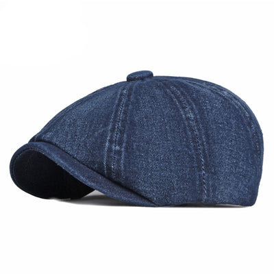 Boina Octagonal Denim Lavado Primavera Otoño - Image 4