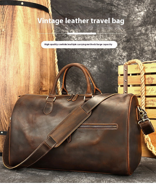 Bolso Bandolera de Cuero Vintage con Gran Capacidad para Viajes - Image 10