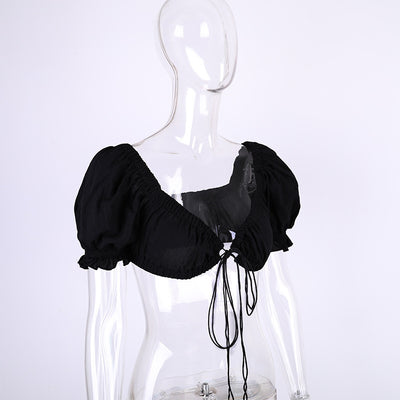 Blusa de manga corta con volantes - Image 14