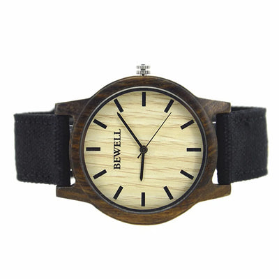 Reloj de Madera con Correa de Lona - Image 12