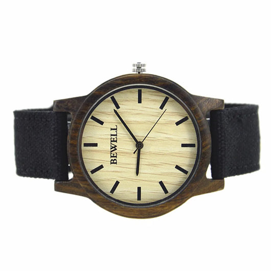 Reloj de Madera con Correa de Lona - Image 12