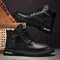 Botas Martin de Cuero Retro Estilo Británico - Hombre