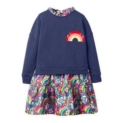 Vestido Elegante Europeo Americano para Niñas