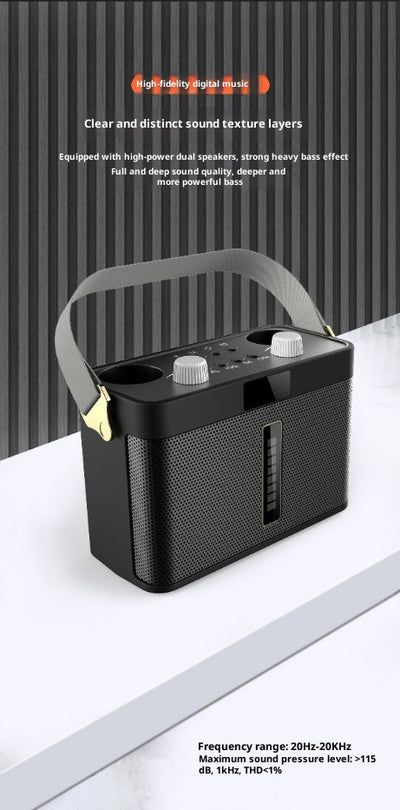 Parlante Bluetooth Karaoke Profesional con Doble Micrófono para Eventos - Image 9