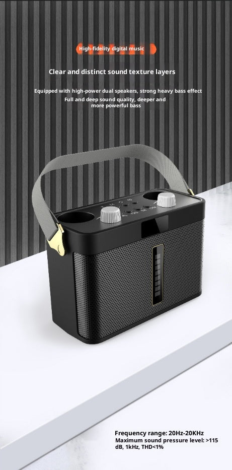 Parlante Bluetooth Karaoke Profesional con Doble Micrófono para Eventos - Image 9