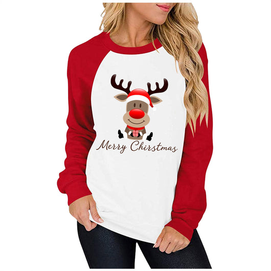 Suéter Raglan Casual para Mujer con Estampado y Combinación de Colores - Image 11