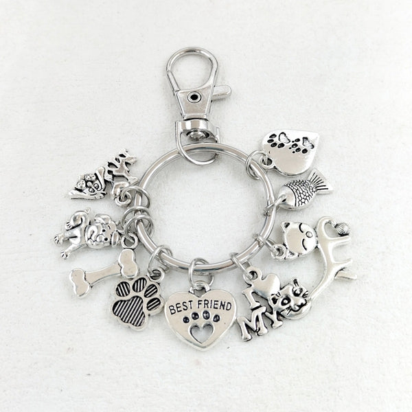 Llavero Mascota con Diseños de Huesos, Peces y Patitas - Accesor Perfecto para Amigos Peludos - Image 4