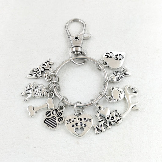Llavero Mascota con Diseños de Huesos, Peces y Patitas - Accesor Perfecto para Amigos Peludos - Image 4