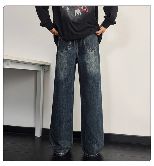 Jeans Rectos Holgados para Hombre - Estilo Moderno y Versátil - Image 7