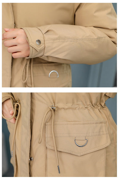 Abrigo Acolchado Elegante con Cuello de Piel y Forro de Terciopelo - Image 20
