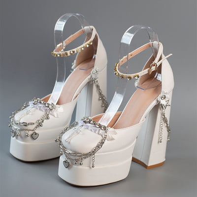 Tacones Altos Hentian con Suela Gruesa - Image 3