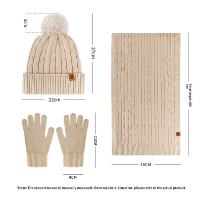 Set de Protección Invernal para Equitación: Gorro, Bufanda y Guantes Tejidos - Image 17