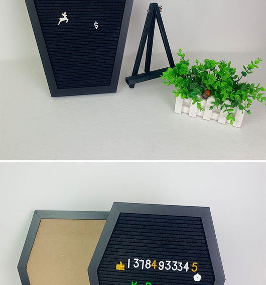 Pizarra Decorativa de Fieltro y Madera para Mensajes y Fotografía - Image 24
