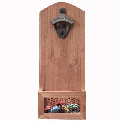 Abridor de Botellas de Madera Colgante para Refrigerador con Destornillador - Image 11