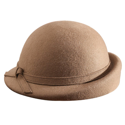 Sombrero de Fieltro Pura Lana con Lazo Elegante Estilo Británico - Image 3