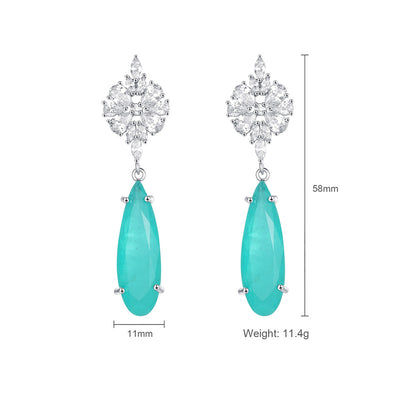 Aretes de Esmeralda Engastada con Brillo Cautivador - Image 15