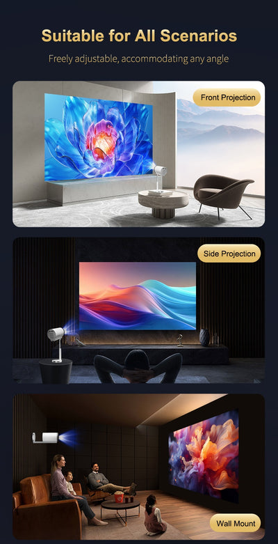 Proyector Inteligente X5G con Soporte PTZ Oculto, Android HD y Bluetooth - Image 15