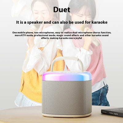 Micrófono Inalámbrico Bluetooth Portátil con Audio Integrado para Karaoke