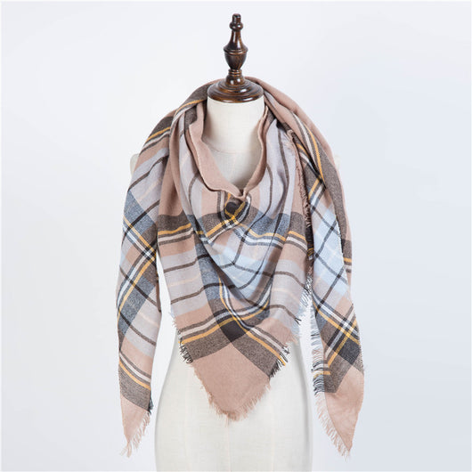 Bufanda Larga con Triángulos para Mujer - Chal Otoño Invierno - Image 48