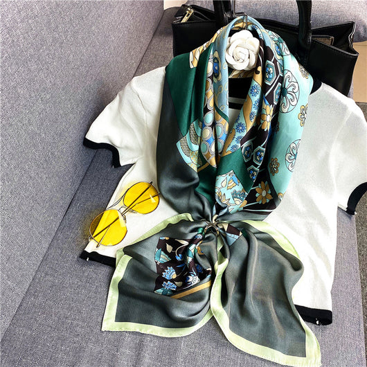 Turbante de Seda Sintética Estilo Coreano para Primavera y Otoño - Image 8