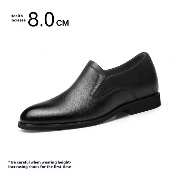 Zapatos de Cuero Ejecutivos con Plantilla Elevadora Invisible de 8cm - Image 4