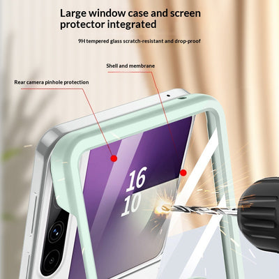 Funda Plegable para Teléfono con Ventana Grande y Anillo Protector Ultrafina - Image 33